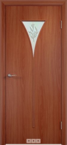 Ламинированная дверь Рюмка Итальянский орех