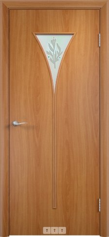 Ламинированная дверь Рюмка Миланский орех